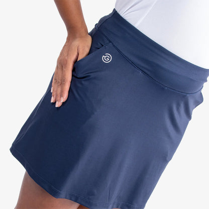 Breathable golf skirt with inner shorts