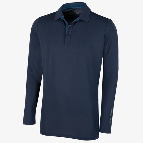 Breathable long sleeve golf shirt