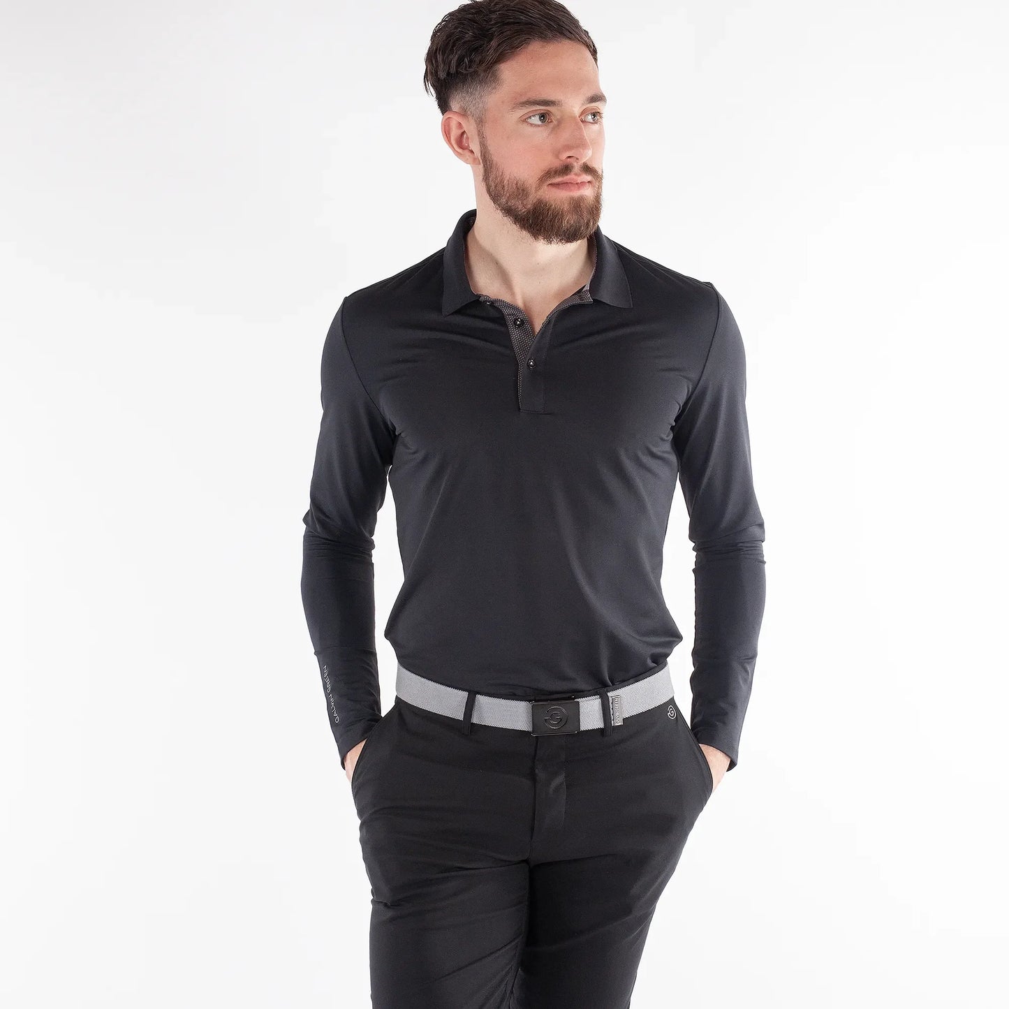 Breathable long sleeve golf shirt