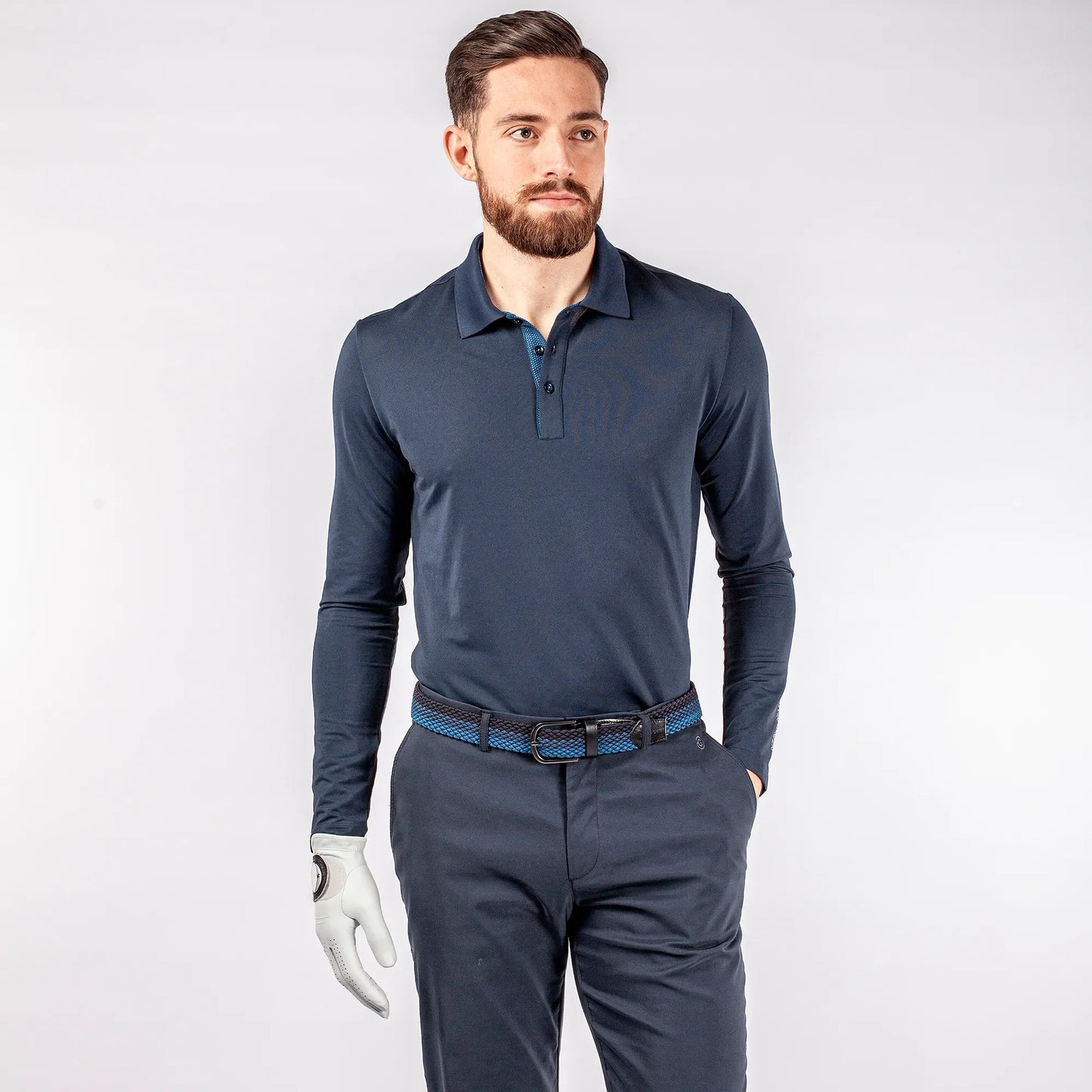 Breathable long sleeve golf shirt