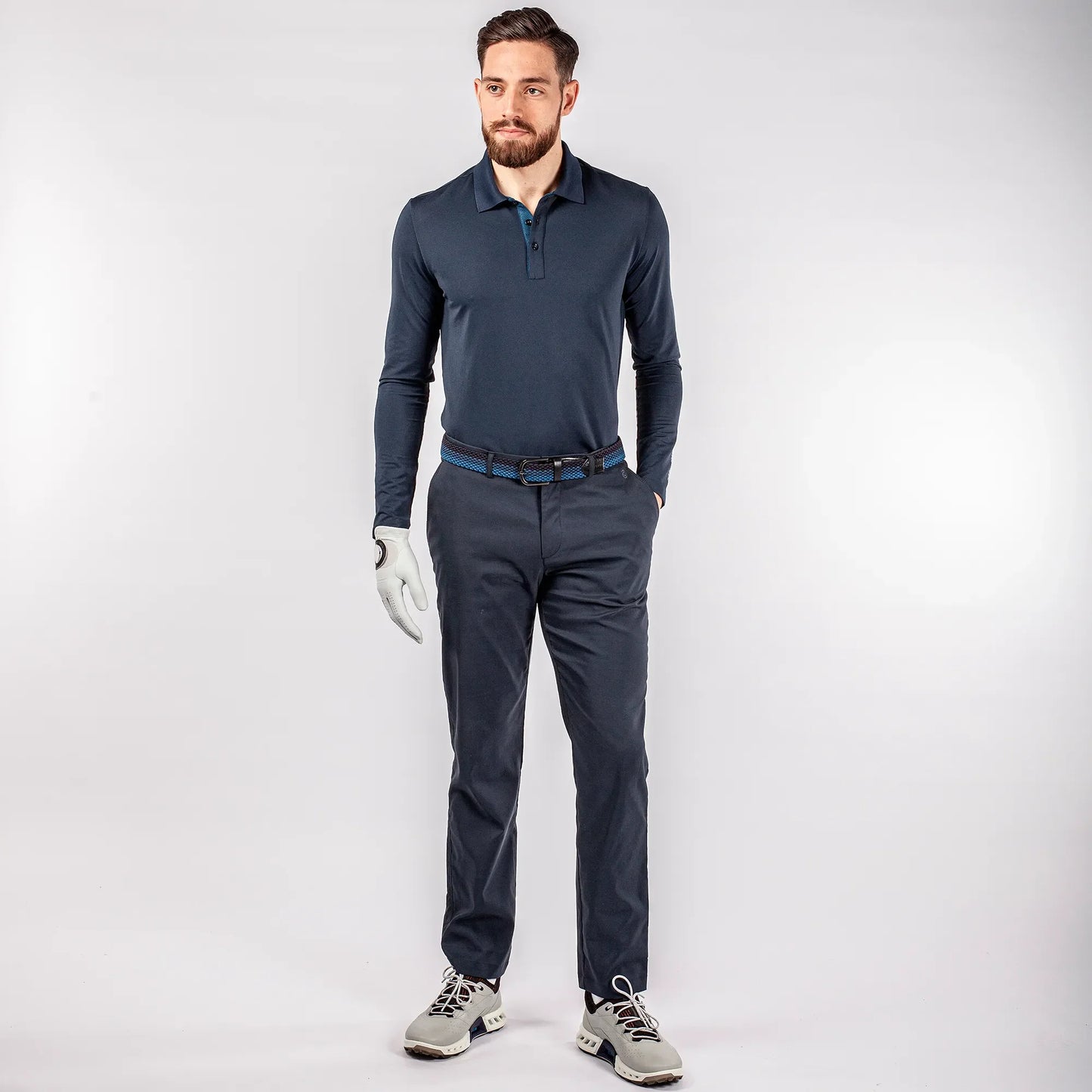 Breathable long sleeve golf shirt