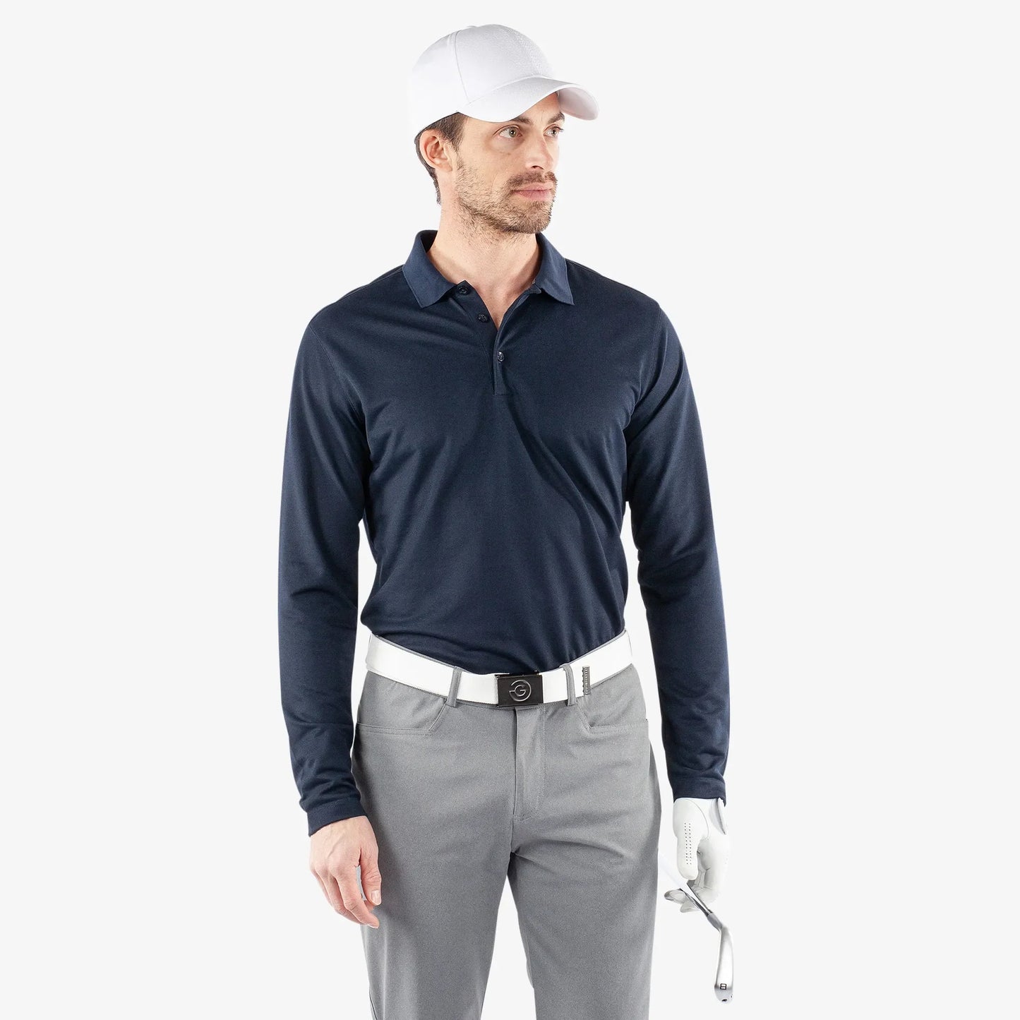 Breathable long sleeve golf shirt