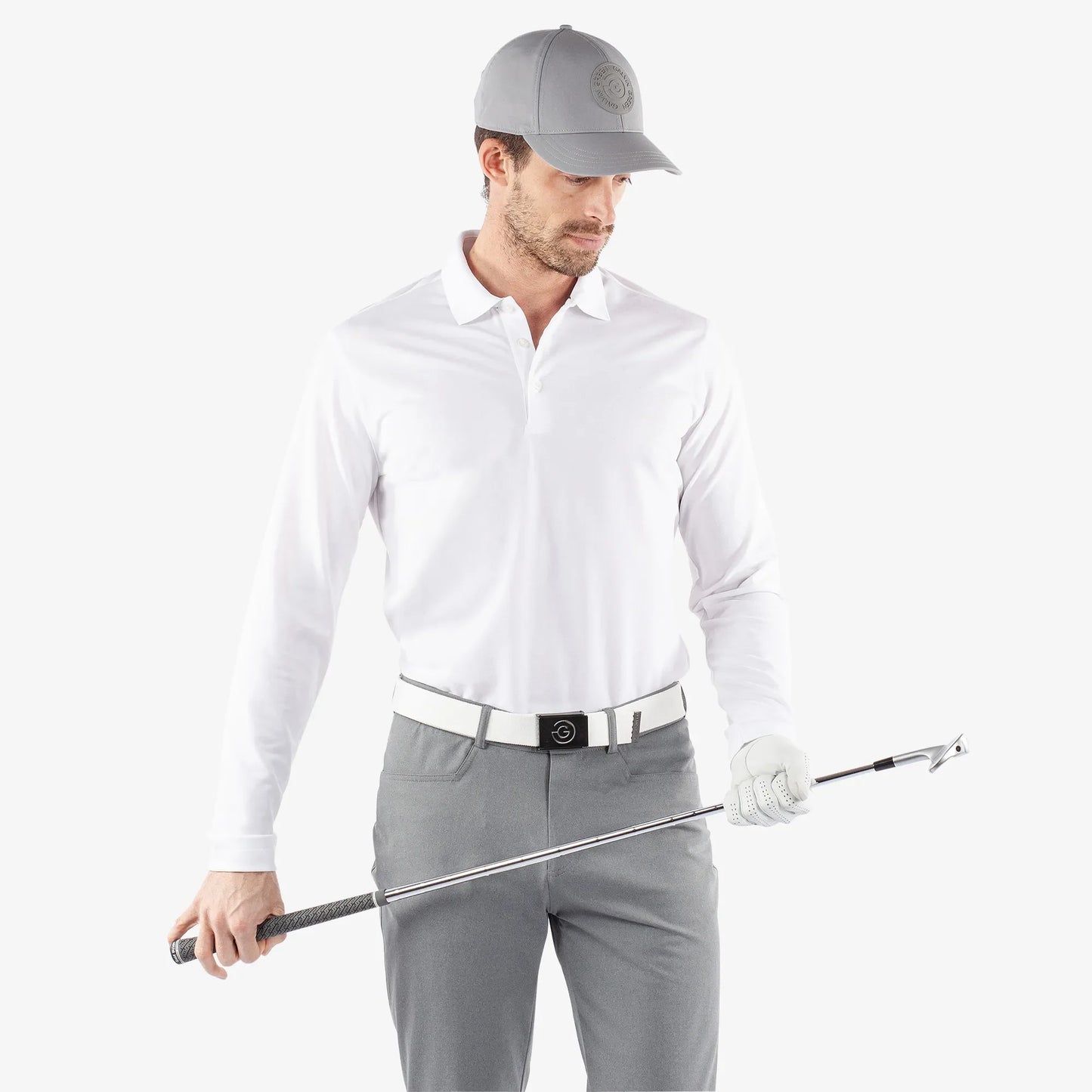 Breathable long sleeve golf shirt