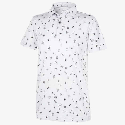 Breathable short sleeve golf shirt