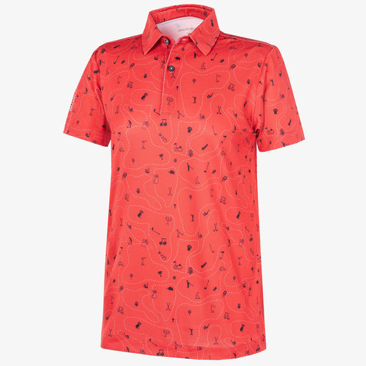 Breathable short sleeve golf shirt